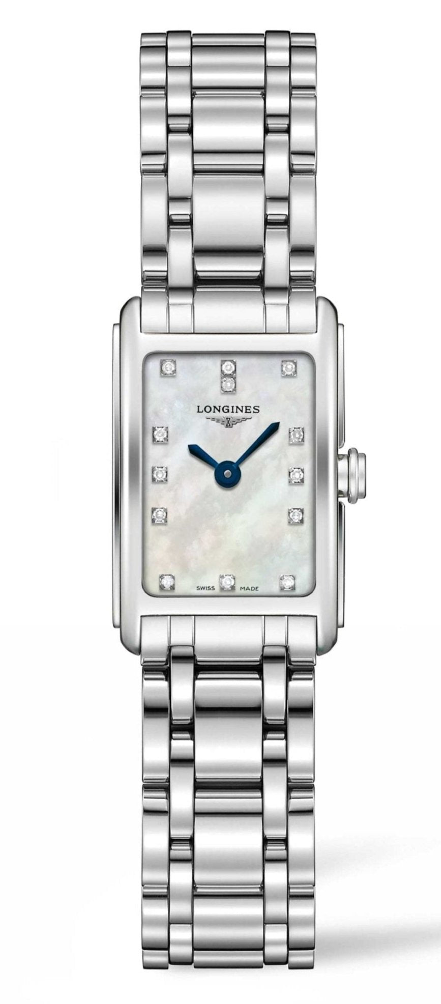  Shop Authentic Longines Dolcevita Diamonds Mother of Pearl Dial Silver Steel Strap Watch for Women - L5.258.4.87.6 - Luxxuri