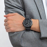  Shop Authentic Tommy Hilfiger Lars Chronograph Black Dial Black Leather Strap Watch For Men - 1792062 - Luxxuri