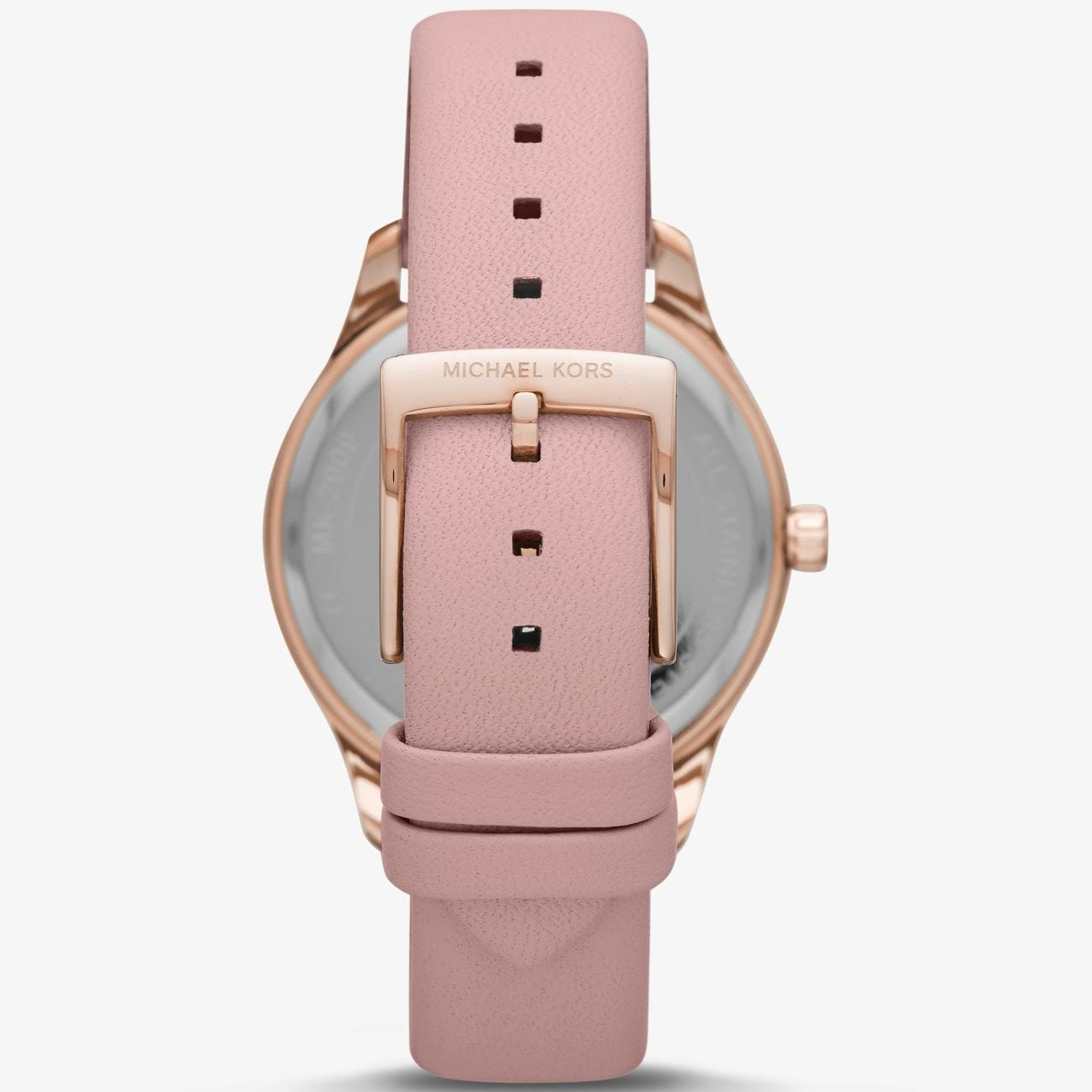  Shop Authentic Michael Kors Layton Three-Hand White Dial Pink Leather Strap Watch for Women - MK2909 - Luxxuri