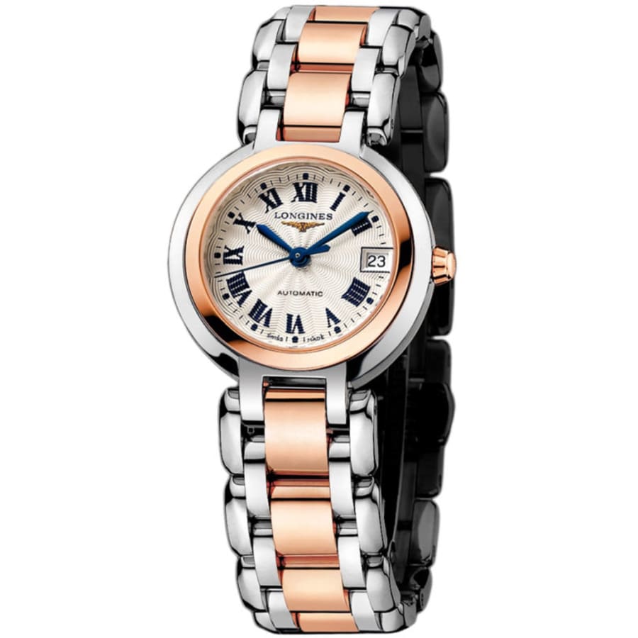  Shop Authentic Longines PrimaLuna Automatic 26.5mm Silver Dial Two Tone Steel Strap Watch for Women - L8.111.5.78.6 - Luxxuri