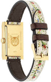  Shop Authentic Gucci G-Frame Floral Mother of Pearl Dial White Leather Strap Watch For Women - YA147407 - Luxxuri