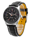  Shop Authentic Breitling Automatic 41mm Black Dial Black Leather Strap Watch for Men - A17326241B1P1 - Luxxuri