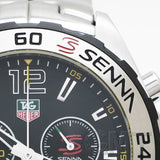  Shop Authentic Tag Heuer Formula 1 Senna Limited Edition Chronograph Black Dial Silver Steel Strap Watch for Men - CAZ1013.BA0883 - Luxxuri