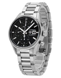  Shop Authentic Tag Heuer Carrera Automatic Chronograph Black Dial Silver Steel Strap Watch for Men - CBK2110.BA0715 - Luxxuri