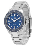  Shop Authentic Tag Heuer Aquaracer Professional 300 Automatic Diamonds Blue Dial Silver Steel Strap Watch for Women - WBP231B.BA0618 - Luxxuri