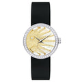  Shop Authentic Dior La D De Dior Dior Rose Céleste Diamonds Mother of Pearl Dial Black Leather Strap Watch for Women - CD04711X1001 0000 - Luxxuri