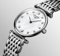  Shop Authentic Longines La Grande Classique Diamonds White Dial Silver Steel Strap Watch for Women - L4.209.4.87.6 - Luxxuri