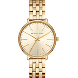  Shop Authentic Michael Kors Pyper Quartz Gold Dial Gold Steel Strap Watch For Women - MK3898 - Luxxuri