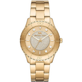  Shop Authentic Michael Kors Runway Three-Hand Gold Dial Gold Steel Strap Watch For Women - MK6911 - Luxxuri