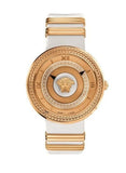  Shop Authentic Versace V Metal Icon Gold Dial White & Gold Strap Watch for Women - VLC040014 - Luxxuri