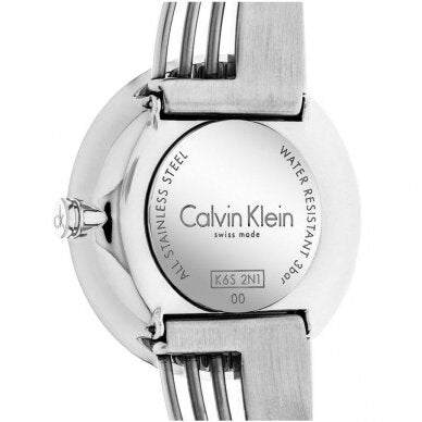  Shop Authentic Calvin Klein Drift Silver Dial Silver Steel Strap Watch for Women - K6S2N116 - Luxxuri