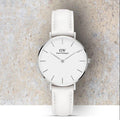  Shop Authentic Daniel Wellington Petite Bondi White Dial White Leather Strap Watch For Women - DW00100190 - Luxxuri