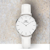  Shop Authentic Daniel Wellington Petite Bondi White Dial White Leather Strap Watch For Women - DW00100190 - Luxxuri