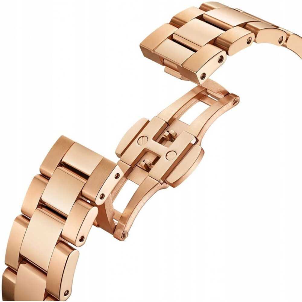  Shop Authentic Daniel Wellington Iconic Link Grey Dial Rose Gold Steel Strap Watch For Women - DW00100332 - Luxxuri