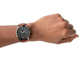  Shop Authentic Fossil Townsman Chronograph Gray Dial Brown Leather Strap Watch for Men - FS5522 - Luxxuri
