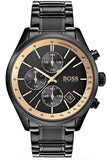  Shop Authentic Hugo Boss Grand Prix Black Dial Black Steel Strap Watch for Men - 1513578 - Luxxuri