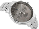  Shop Authentic Tommy Hilfiger Chronograph Grey Dial Silver Steel Strap Watch for Men - 1710382 - Luxxuri