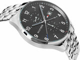  Shop Authentic Tommy Hilfiger West Quartz Black Dial Silver Steel Strap Watch For Men - 1791707 - Luxxuri