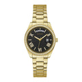  Shop Authentic Guess Luna Diamonds Black Dial Gold Steel Strap Watch for Women - GW0307L2 - Luxxuri