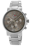  Shop Authentic Tommy Hilfiger Chronograph Grey Dial Silver Steel Strap Watch for Men - 1710382 - Luxxuri
