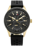  Shop Authentic Tommy Hilfiger Austin Black Dial Black Rubber Strap Watch for Men - 1791636 - Luxxuri