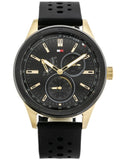  Shop Authentic Tommy Hilfiger Austin Black Dial Black Rubber Strap Watch for Men - 1791636 - Luxxuri