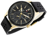  Shop Authentic Tommy Hilfiger Austin Black Dial Black Rubber Strap Watch for Men - 1791636 - Luxxuri