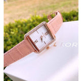  Shop Authentic Michael Kors Lake Quartz White Dial Pink Leather Strap Watch For Women - MK2763 - Luxxuri