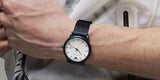  Shop Authentic Emporio Armani Luigi White Dial Black Mesh Bracelet Watch For Men - AR11046 - Luxxuri