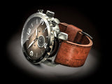  Shop Authentic Fossil Nate Chronograph Grey Dial Brown Leather Strap Watch for Men - JR1424 - Luxxuri