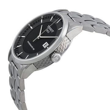  Shop Authentic Tissot Luxury Powermatic 80 Black Dial Silver Steel Strap Watch for Men - T086.407.11.201.02 - Luxxuri