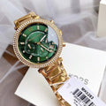  Shop Authentic Michael Kors Parker Chronograph Green Dial Gold Steel Strap Watch for Women - MK6263 - Luxxuri