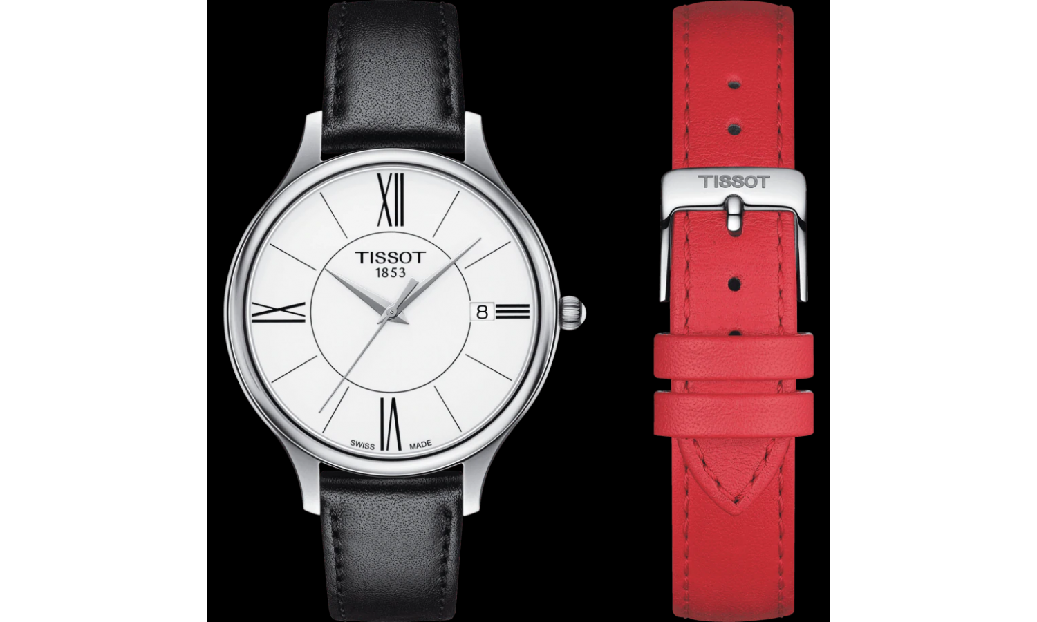  Shop Authentic Tissot Bella Ora Round White Dial Black Leather Strap Watch For Women - T103.210.16.018.00 - Luxxuri