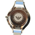  Shop Authentic Emporio Armani Aurora Quartz Mother of Pearl White Dial Blue Leather Strap Watch For Women - AR11109 - Luxxuri