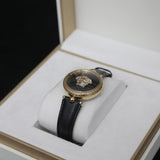  Shop Authentic Versace Palazzo Empire Black Dial Black Leather Strap Watch for Women - VCO020017 - Luxxuri