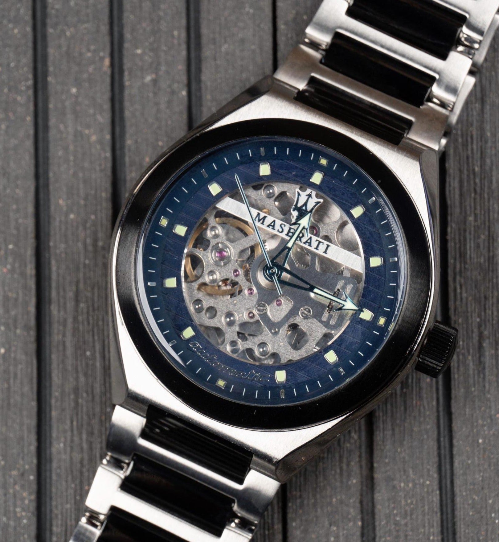  Shop Authentic Maserati Triconic Automatic Skeleton Blue Dial  Watch For Men - R8823139001 - Luxxuri