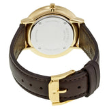  Shop Authentic Movado Ultra Slim Blue Dial Brown Leather Strap Watch For Women - 0607092 - Luxxuri