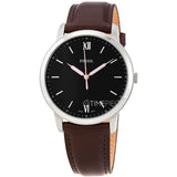  Shop Authentic Fossil The Minimalist 3H Black Dial Brown Leather Strap Watch for Men - FS5464 - Luxxuri