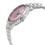  Shop Authentic Gucci G Timeless Quartz Mother of Pearl Pink Dial Silver Steel Strap Watch for Women - YA1264166 - Luxxuri