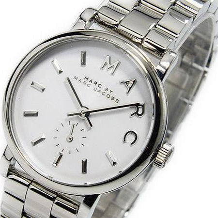  Shop Authentic Marc Jacobs Baker White Dial Silver Steel Strap Watch for Women - MBM3246 - Luxxuri