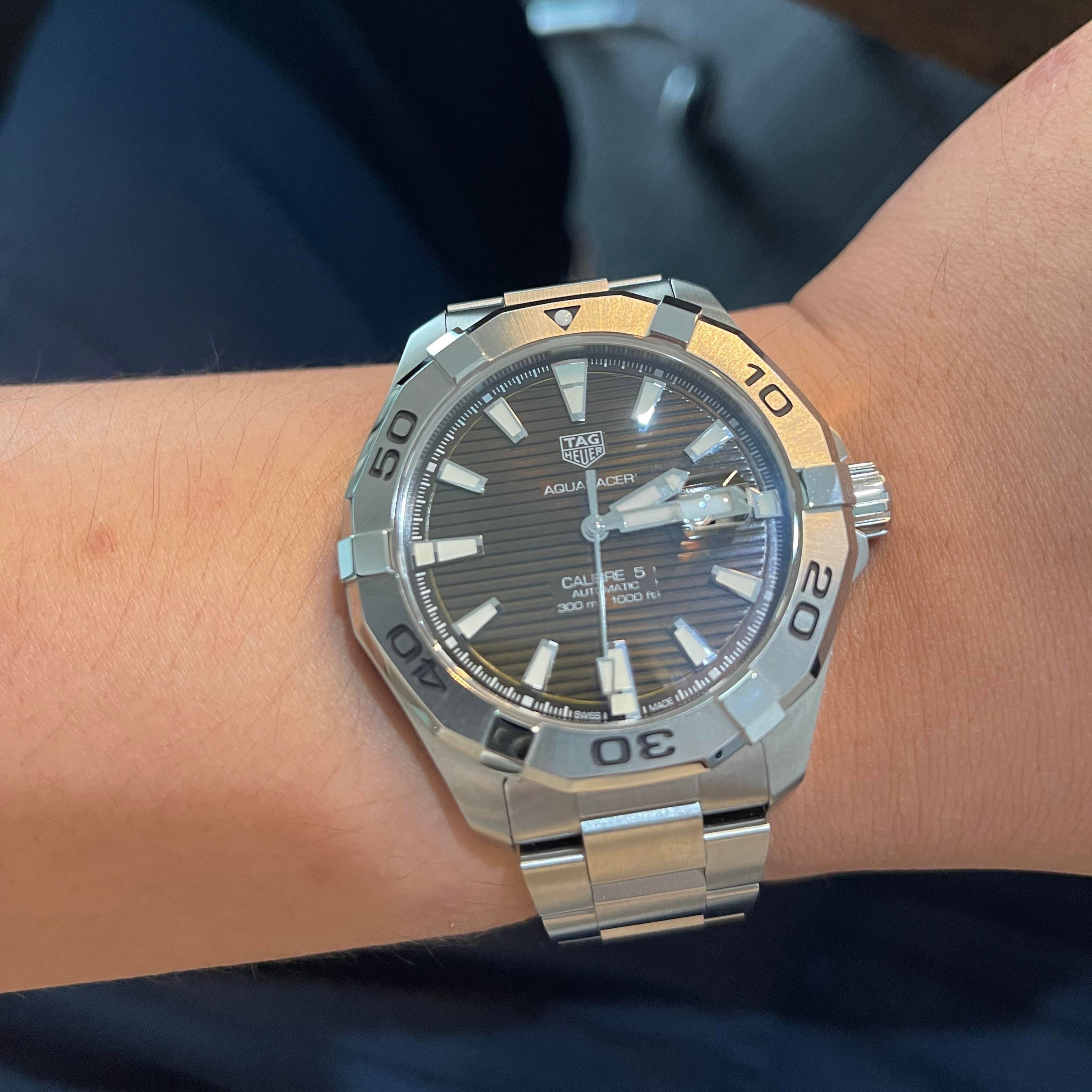 Tag Heuer Aquaracer Sunray Brown Dial Watch for Men - WAY2018.BA0927