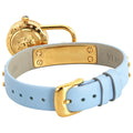 Shop Authentic Versace Medusa Lock Icon Quartz White Dial Blue Leather Strap Watch for Women - VEDW00419 - Luxxuri