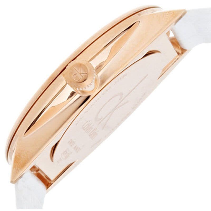  Shop Authentic Calvin Klein Accent White Dial White Leather Strap Watch for Women - K2Y2Y6K6 - Luxxuri