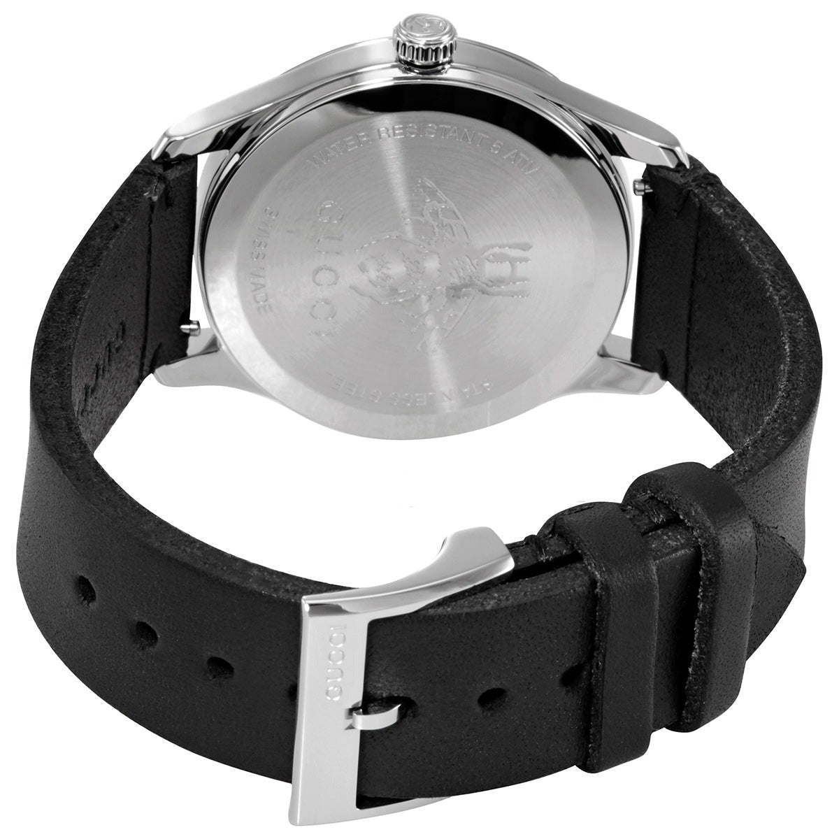  Shop Authentic Gucci G Timeless Quartz Green & Red Dial Black Leather Strap Watch For Men - YA1264149 - Luxxuri