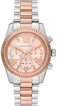  Shop Authentic Michael Kors Lexington Chronograph Rose Gold Dial Two Tone Steel Strap Watch For Women - MK7219 - Luxxuri