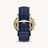  Shop Authentic Fossil Neutra Chronograph Blue Dial Blue Leather Strap Watch for Men - FS5790 - Luxxuri