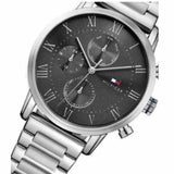 Shop Authentic Tommy Hilfiger Daniel Black Dial Silver Steel Strap Watch for Men - 1710413 - Luxxuri