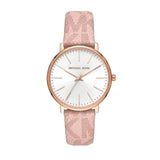  Shop Authentic Michael Kors Pyper Quartz White Dial Pink Leather Strap Watch For Women - MK2859 - Luxxuri