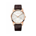  Shop Authentic Calvin Klein City White Dial Brown Leather Strap Watch for Men - K2G21629 - Luxxuri