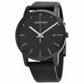  Shop Authentic Calvin Klein City Quartz Black Dial Black Leather Strap Watch for Men - K2G2G4C1 - Luxxuri